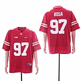 Ohio State Buckeyes 97 Joey Bosa Red Nike College Football Jersey,baseball caps,new era cap wholesale,wholesale hats